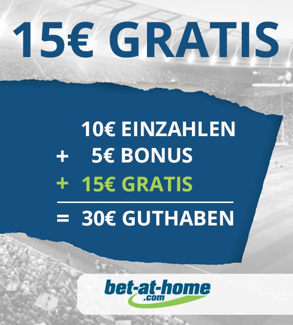 15 Euro ohne Einzahlung von bet-at-home