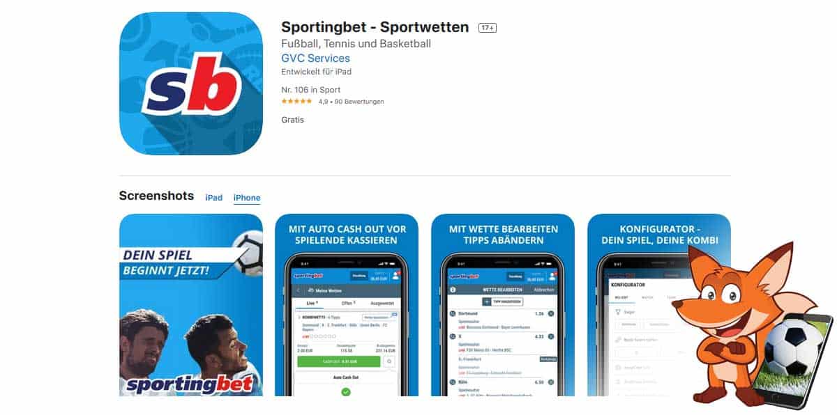 Sportingbet Sportwetten App
