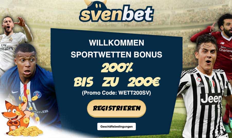 Svenbet Sportwetten Bonus