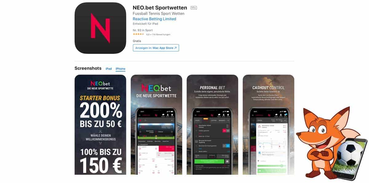NeoBet Sportwetten App