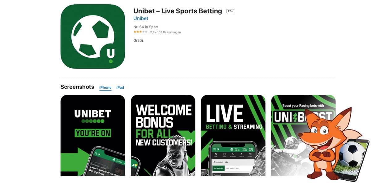 Unibet Sportwetten App